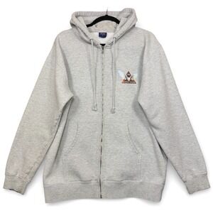 Vintage Stevie Nicks Hoodie Sweatshirt Mens M Gray 2005 Gold Dust Tour Full‎ Zip